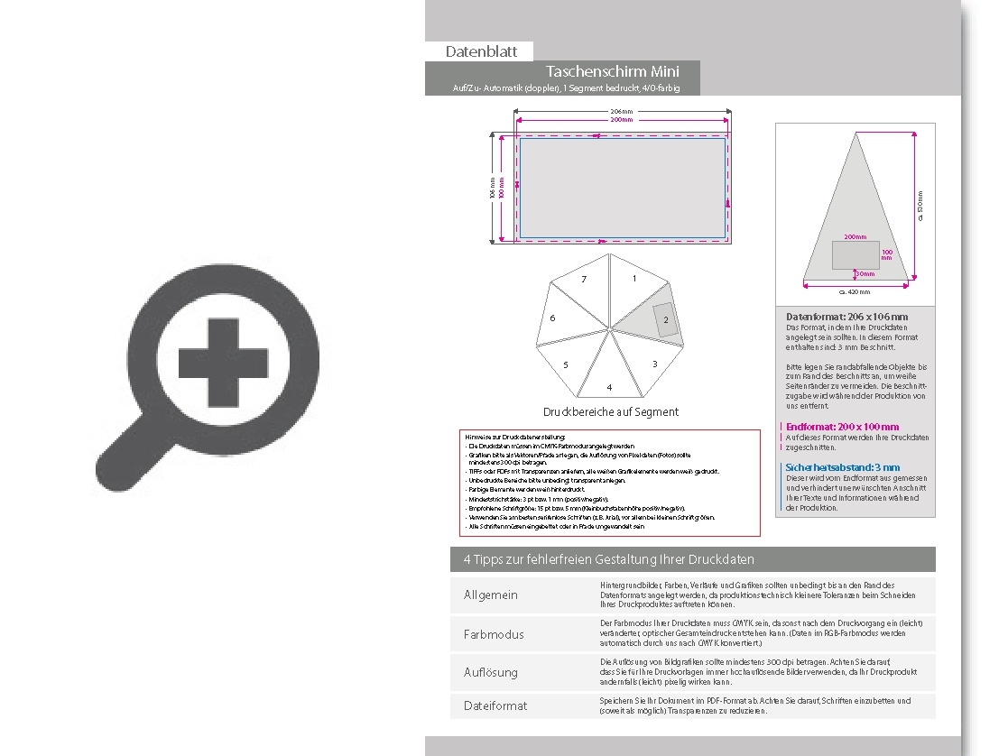Product Bild taschenschirm_mini__auf_zu-_automatik_(doppler)__4_0-farbig__1_segment_bedruckt
